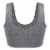 Dip Seamless Ribbed Heather Gray Bralette Perspective: back