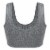 Dip Seamless Ribbed Heather Gray Bralette Perspective: back