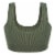 Dip Seamless Ribbed Olive Bralette Perspective: back