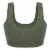 Dip Seamless Ribbed Olive Bralette Perspective: back