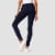Hue Studio Split Hem Denim Legging Perspective: back