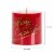 Holiday Home Small Pillar Candle Merry Christmas Perspective: back