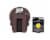 Holiday Home Black Skull Cross Pattern Light Up Wooden Table Décor Perspective: back