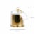 Holiday Home Harvest Gold Cloche Candle Perspective: back