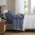 Modavari 500 Thread Count Egyptian Cotton Queen Sheet Set - Blue Perspective: back