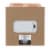Holiday Home Wooden Cutout Lantern - Pumpkin Orange Perspective: back