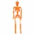 Holiday Home Blacklight Orange Skeleton Perspective: back