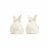 Holiday Home Bunny Salt & Pepper Set Perspective: back