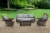 HD Designs Outdoors® Kinsley Wicker Cushion Sofa Set Perspective: back