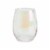 Holiday Home Iridescent Stemless Wine Glass with Snowflake Bottle Stopper Set Perspective: back