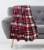 Holiday Home® Rolled Christmas Throw Blanket - Claus Plaid Perspective: back