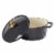 Dash of That Essentials 3 qt Fluted Dutch Oven - Black Perspective: back