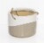 Global Outdoors Two-Tone Ceramic Hanging Basket Planter Perspective: back