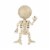 Holiday Home 7" Creepy Bones Human Skeleton Halloween Decor Perspective: back