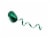 Holiday Home® Curl Ribbon - Green Poly Perspective: back