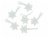 Holiday Home Glitter Die Cut Snowflake Gift Tags Perspective: back