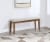 HD Designs Jordyn Dining Bench Perspective: back