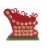 Holiday Home Christmas Sleigh Advent Decor Perspective: back