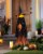 Holiday Home LED Orange Witch Stake Perspective: back