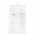Everyday Living® Rocklin Light Filtering Single Window Panel - White Perspective: back