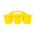 OfficeWorks 6 Cup Caddy - Yellow Perspective: back