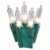 Holiday Home® Incandescent Heavy Duty Green Wire Mini Christmas Lights - Clear Perspective: back