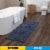 Modavari Turkish Bath Mat - Mood Indigo Perspective: back