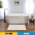 Mohawk Home Bath Mat - White Perspective: back