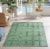SDS for HD Designs Poly Pro Rug - Green Geo Design Perspective: back
