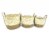 HD Designs Large Round Maize Rush Basket Perspective: back