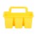 OfficeWorks 4-Compartment Caddy - Yellow Perspective: back