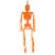 Holiday Home Blacklight Hanging Orange Skeleton Perspective: back