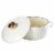 Dash of That Essentials 3 qt Fluted Dutch Oven - White Perspective: back