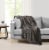 HD Designs Melange Throw - Gray Perspective: back