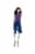 Holiday Home 16" Hanging Dressed Pirate Skeleton Halloween Decor Perspective: back
