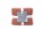 HD Designs® Waffle Duvet Set King  - Pink Perspective: back