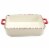 Holiday Home Two-Piece Ceramic Baker and Spatula Set Perspective: back