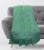 Everyday Living 50 x 60 Inch Microplush Green Throw Perspective: back