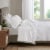 Modavari 500 Thread Count Egyptian Cotton Queen Sheet Set - White Perspective: back