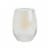 Holiday Home Iridescent Stemless Wine Glass with Gnome Bottle Stopper Set Perspective: back