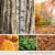Holiday Home Golden Leaves Candle Perspective: back