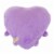 Holiday Home 9.5 Inch Purple Heart Plush Perspective: back