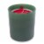 Holiday Home Glass Jar Candle with Wood Lid & Tree - Green Perspective: back