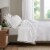 Modavari 500 Thread Count Egyptian Cotton Full Sheet Set - White Perspective: back
