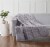 HD Designs® Herringbone Plush Throw Blanket - Gray Perspective: back