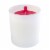 Holiday Home Glass Jar Candle with Wood Lid & Tree - White Perspective: back