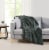 HD Designs Melange Throw - Green Perspective: back