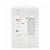 Everyday Living® Bosworth Light Filtering Single Curtain Panel - White Perspective: back