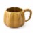 Holiday Home Pumpkin Mug Honey Yellow Perspective: back
