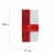 Holiday Home Solid Red / White Gift Tissue Perspective: back